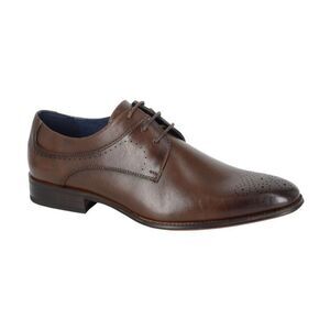 Goor Mens 3 Eye Gibson Brogue / Dark Brown
